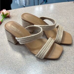 Madden Girl Women's Cream Wedge Sandals